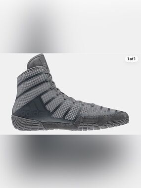 adidas Adizero Varner Onyx Grey Wrestling Shoes